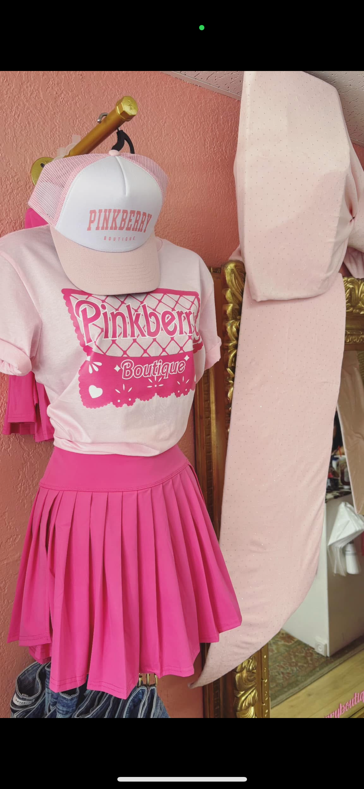 Hot pink athletic skort