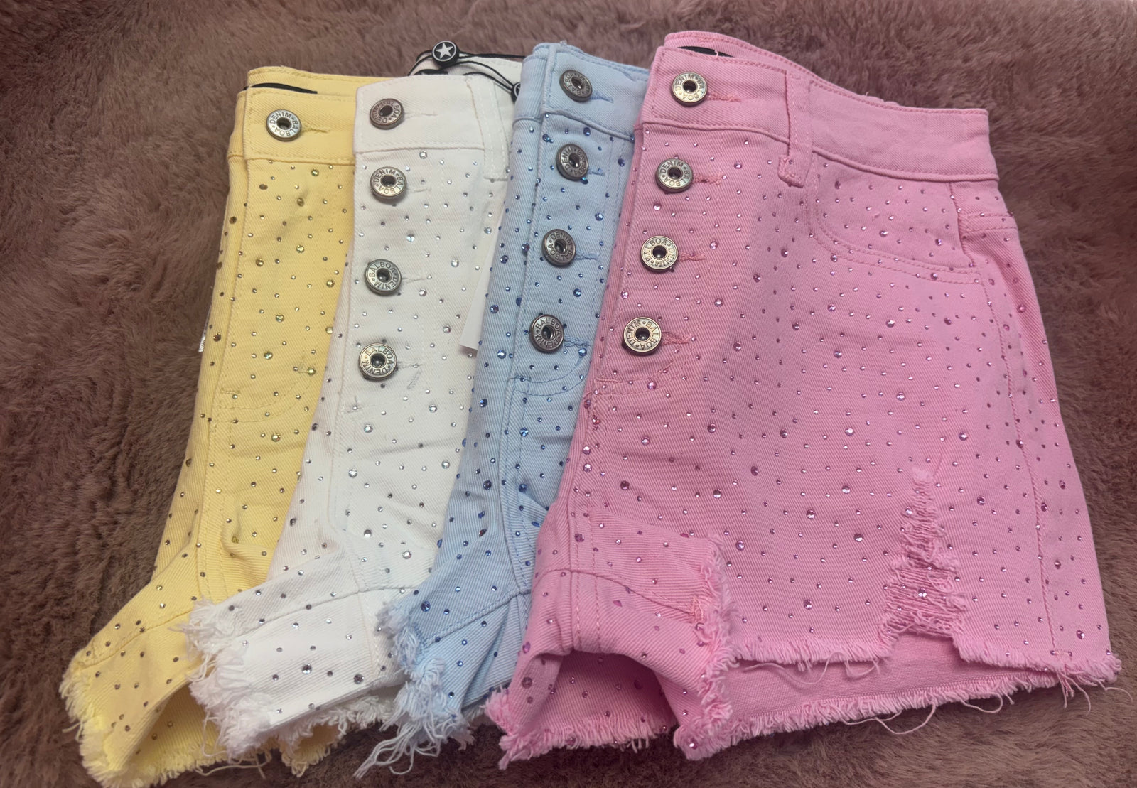 Baddie bling shorts