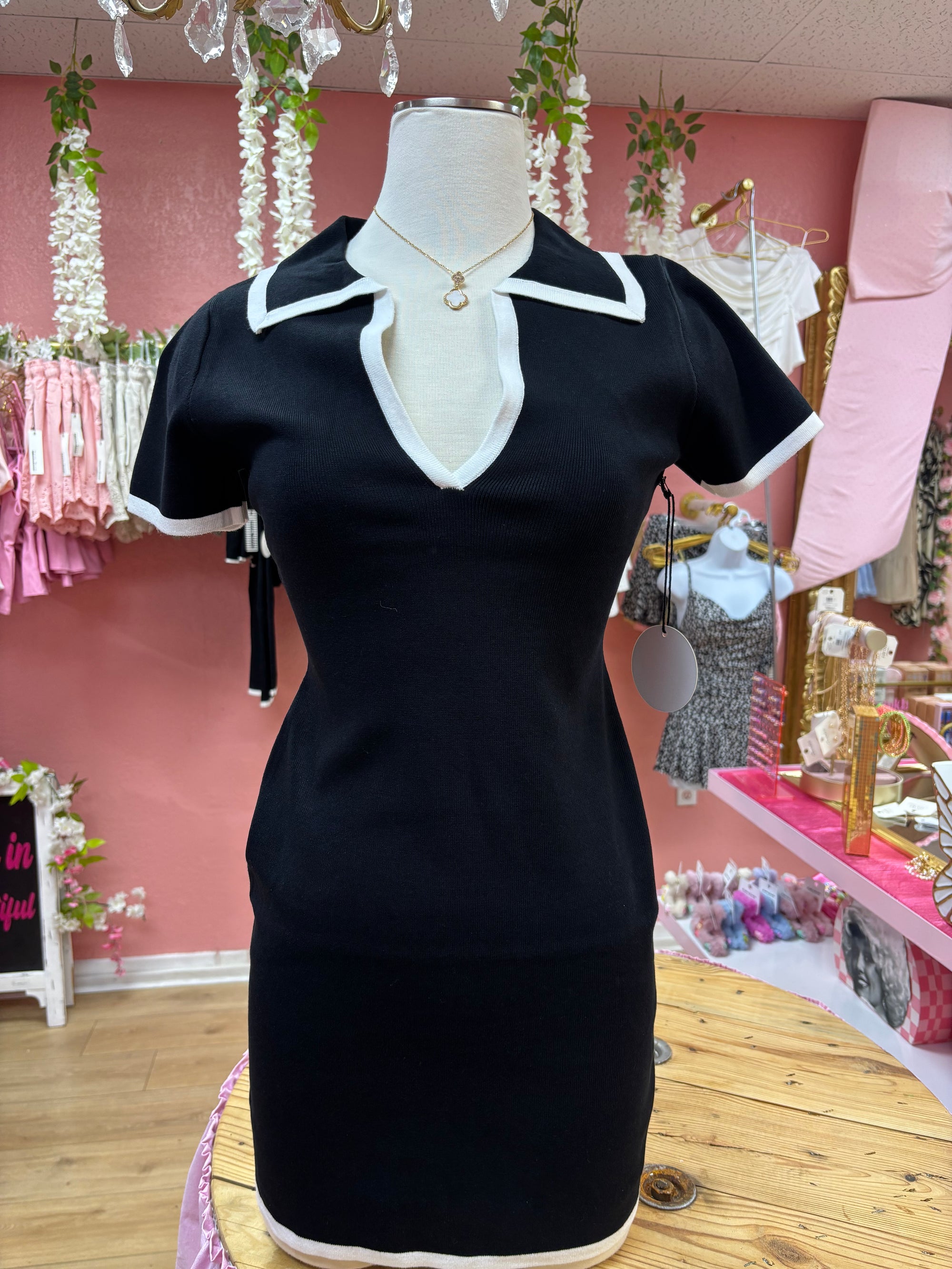 Mini black dress